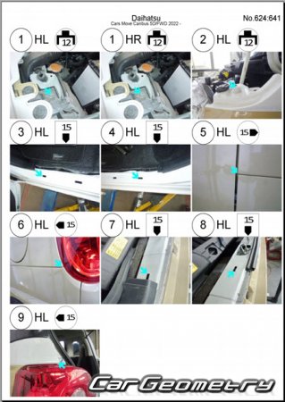   Daihatsu Move Canbus (LA850 LA860) 2022-2028 (RH Japanese market) Body dimensions