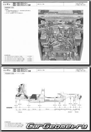 Nissan NV100 Clipper & Clipper Rio (DR17V DR17W) 2015-2022 (RH Japanese market) Body dimensions