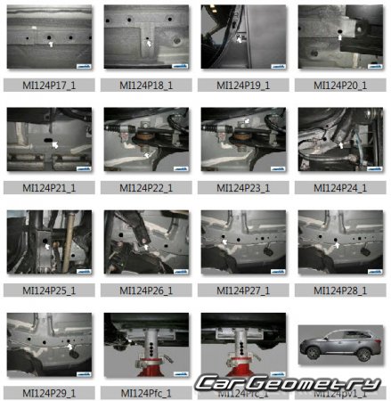Mitsubishi Outlander (GF7W GF8W) 2012-2018 (RH Japanese market) Body dimensions