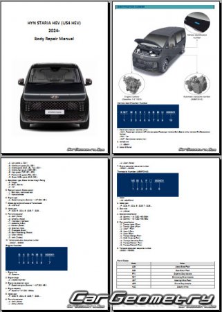   Hyundai Staria HEV (US4 HEV)  2024 Body Repair Manual