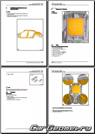 Audi E-Tron GT (F83) 2021-2027 Body Repair Manuals Audi E-Tron GT (F83) 2021-2027 Body Repair Manuals