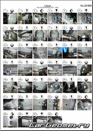   Lexus IS250 IS300 IS350 IS500 2021-2024 Collision Repair Manual