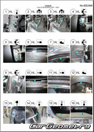   Lexus IS250 IS300 IS350 IS500 2021-2024 Collision Repair Manual