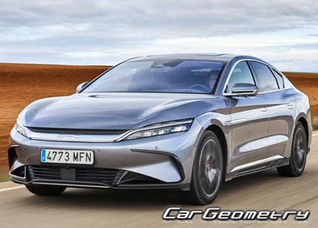 Кузовные размеры BYD Han EV 2020–2025, Размеры кузова БИД Хан ЕВ Кузовные размеры BYD Han EV 2020–2025, Размеры кузова БИД Хан ЕВ