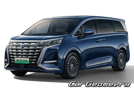 Кузовные размеры BYD Denza D9 EV 2024-2030, Размеры кузова БИД Денза Д9 Кузовные размеры BYD Denza D9 EV 2024-2030, Размеры кузова БИД Денза Д9