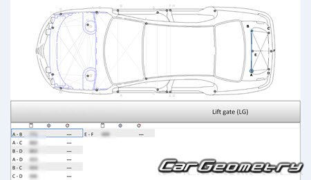 Alfa Romeo 159 (Type 939) 2005-2012 Body dimensions