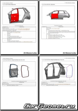 Размеры кузова MG Windsor 2024-2030 Body Repair Manual Размеры кузова MG Windsor 2024-2030 Body Repair Manual