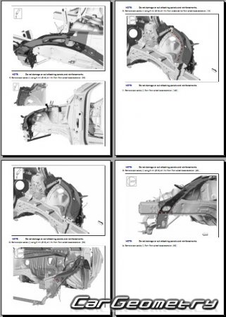 Кузовные размеры Cadillac XT4 2019-2026 Body Repairs manual Кузовные размеры Cadillac XT4 2019-2026 Body Repairs manual