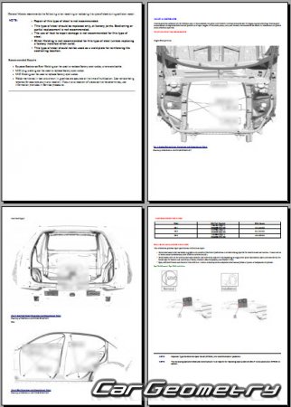 Кузовные размеры Cadillac XT4 2019-2026 Body Repairs manual Кузовные размеры Cadillac XT4 2019-2026 Body Repairs manual