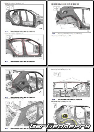 Кузовные размеры Cadillac XT4 2019-2026 Body Repairs manual Кузовные размеры Cadillac XT4 2019-2026 Body Repairs manual