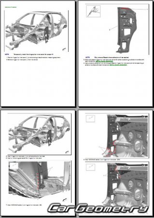 Кузовные размеры Cadillac XT4 2019-2026 Body Repairs manual Кузовные размеры Cadillac XT4 2019-2026 Body Repairs manual