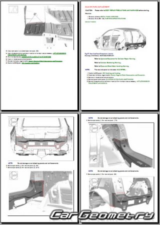 Кузовные размеры Cadillac XT4 2019-2026 Body Repairs manual Кузовные размеры Cadillac XT4 2019-2026 Body Repairs manual