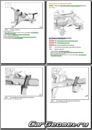 Кузовные размеры Cadillac XT4 2019-2026 Body Repairs manual Кузовные размеры Cadillac XT4 2019-2026 Body Repairs manual