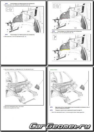 Кузовные размеры Cadillac XT4 2019-2026 Body Repairs manual Кузовные размеры Cadillac XT4 2019-2026 Body Repairs manual