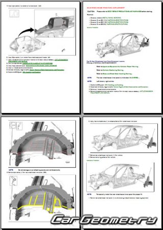 Кузовные размеры Cadillac XT4 2019-2026 Body Repairs manual Кузовные размеры Cadillac XT4 2019-2026 Body Repairs manual