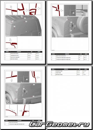   Land Rover Defender 110 (L663) 2020-2028 Body Repair Manual