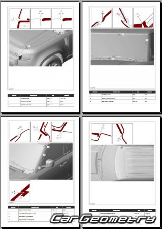 Land Rover Defender 90 (L663) 2020-2028 Body Repair Manual
