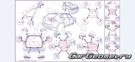 Volkswagen Atlas Cross Sport 2020-2024 Body dimensions Volkswagen Atlas Cross Sport 2020-2024 Body dimensions