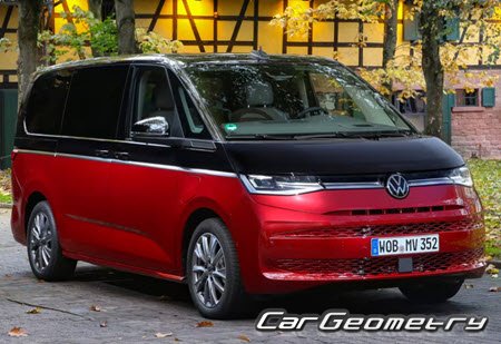 Кузовные размеры Volkswagen Multivan 2022–2031, Размеры кузова Фольксваген Мультиван 2022–2031 Кузовные размеры Volkswagen Multivan 2022–2031, Размеры кузова Фольксваген Мультиван 2022–2031