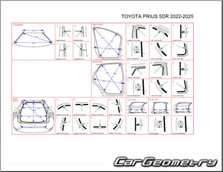   Toyota Prius (MXWH6# ZVW6#) s 2023 Body Repair Manual