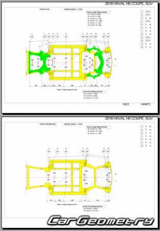   Haval H6 Coupe 2015-2022 Body dimensions