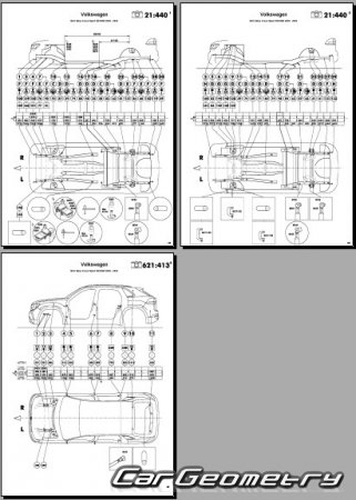 Volkswagen Atlas Cross Sport 2020-2024 Body dimensions