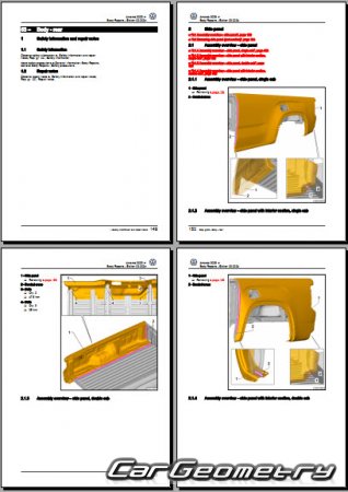   Volkswagen Amarok 2023-2031 Body Repair Manual