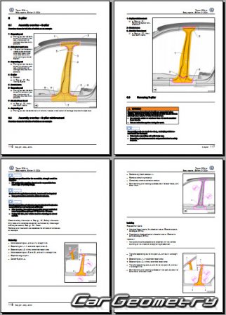   Volkswagen Tiguan 2024-2030 Body Repair Manual