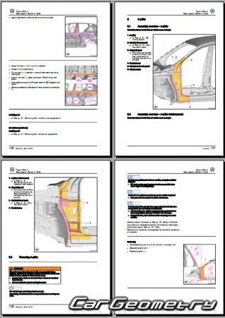   Volkswagen Tiguan 2024-2030 Body Repair Manual