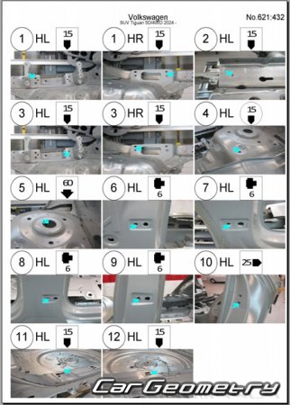  Volkswagen Tiguan 2024-2030 Body Repair Manual