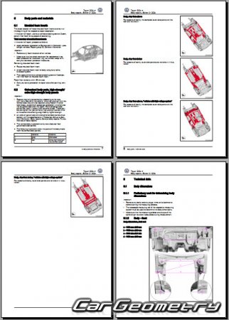   Volkswagen Tiguan 2024-2030 Body Repair Manual