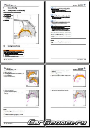  Volkswagen Tiguan 2024-2030 Body Repair Manual
