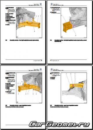   Volkswagen Tiguan 2024-2030 Body Repair Manual