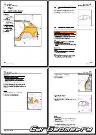   Volkswagen Tiguan 2024-2030 Body Repair Manual