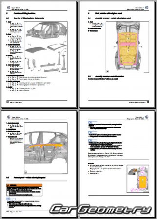   Volkswagen Tiguan 2024-2030 Body Repair Manual
