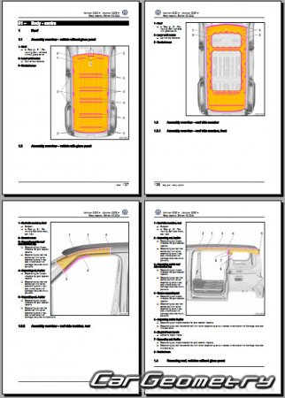   Volkswagen Multivan 20222031 Body Repair Manual