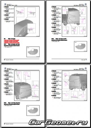   Volkswagen Caddy 2021-2028 Body Repair Manual