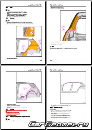   Volkswagen Golf 2020-2026 (5DR Hatchback) Body Repair Manual
