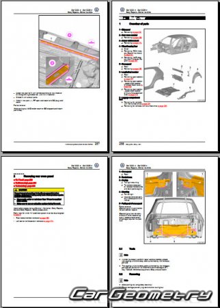   Volkswagen Golf 2020-2026 (5DR Hatchback) Body Repair Manual