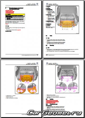   Volkswagen Golf 2020-2026 (5DR Hatchback) Body Repair Manual