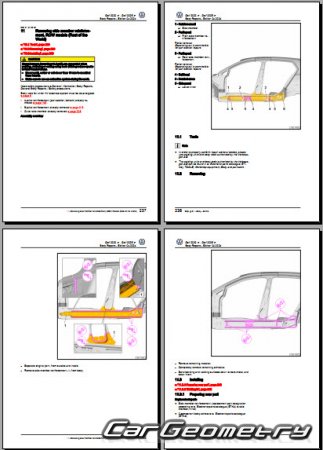   Volkswagen Golf 2020-2026 (5DR Hatchback) Body Repair Manual