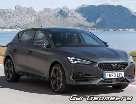 Кузовные размеры Cupra Leon (KU) 2020-2027, Размеры кузова Купра Леон Кузовные размеры Cupra Leon (KU) 2020-2027, Размеры кузова Купра Леон