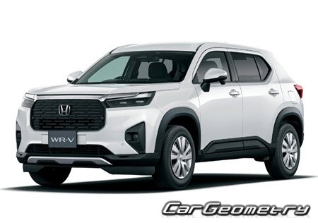 Кузовные размеры Honda WR-V (DG5) 2023-2028, Размеры кузова Хонда WR-V Кузовные размеры Honda WR-V (DG5) 2023-2028, Размеры кузова Хонда WR-V