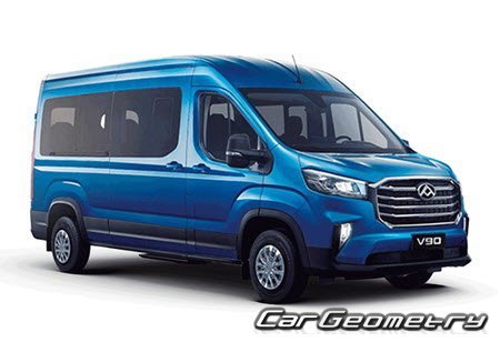 Кузовные размеры Maxus Deliver 9 2023-2028, Размеры кузова Maxus V90 2023-2028 Кузовные размеры Maxus Deliver 9 2023-2028, Размеры кузова Maxus V90 2023-2028