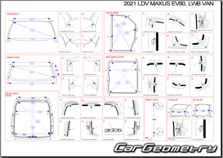   Maxus EV80 2019-2026 Body dimensions