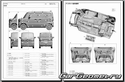 Mazda Flair Wagon (MM54S MM94S) 2023-2028 (RH Japanese market) Body dimensions