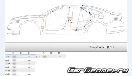 Honda Accord e:HEV (CY2) 2024-2029 (RH Japanese market) Body dimensions