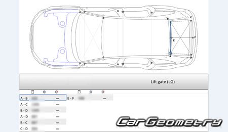 Размеры кузова Audi A4 Avant (B9,8W) 2016–2022 Body Repair Manual Размеры кузова Audi A4 Avant (B9,8W) 2016–2022 Body Repair Manual