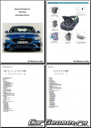 Genesis G70 Sedan (IK) 2021-2026 Body Repair Manual