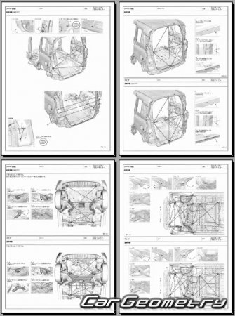 Honda Freed e:Hev (GT5 GT6 GT7 GT8) � 2024 (RH Japanese market) Body dimensions